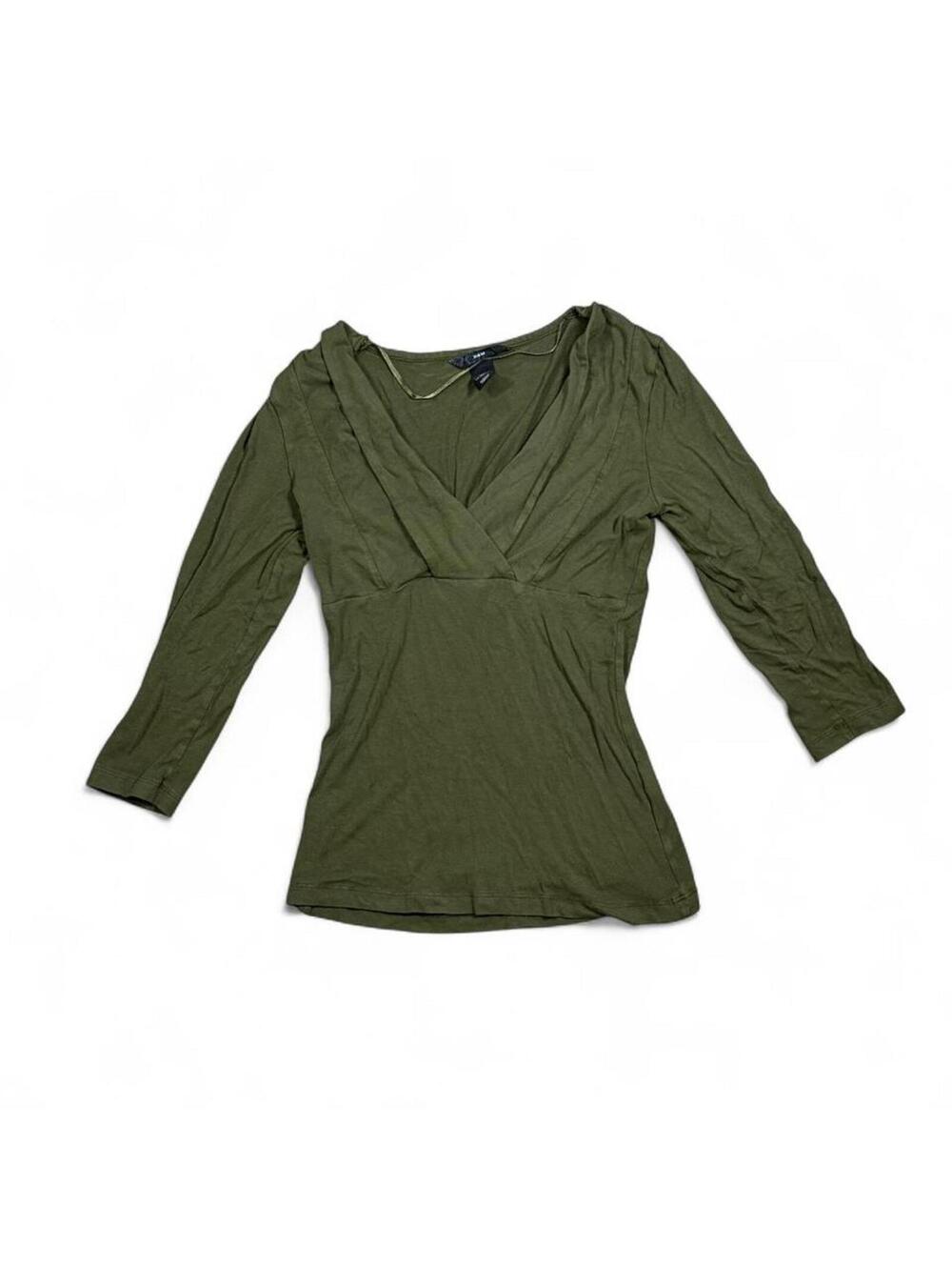 y2k fairy core 3/4 length sleeve green top
